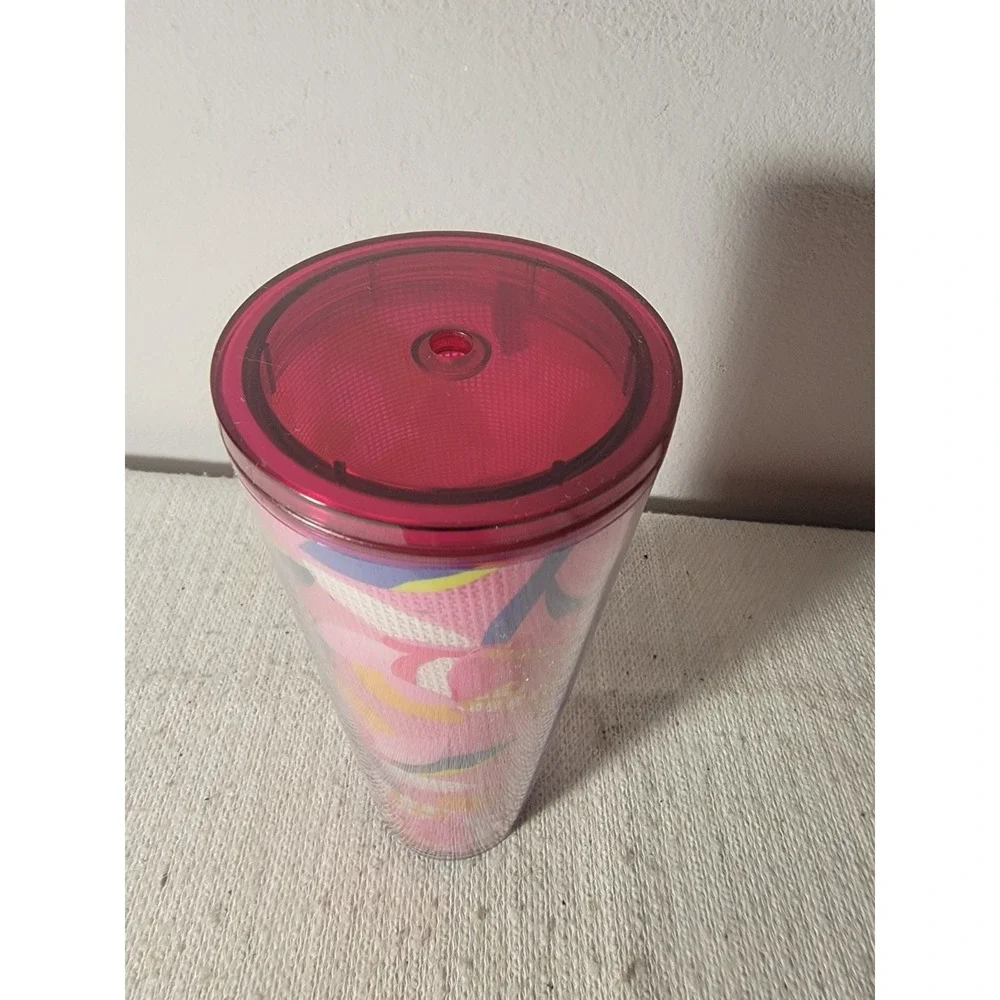 STARBUCKS Spring 2023 Pink Floral Cold Cup Tumbler‎ Venti 24 oz NWT NO STRAW